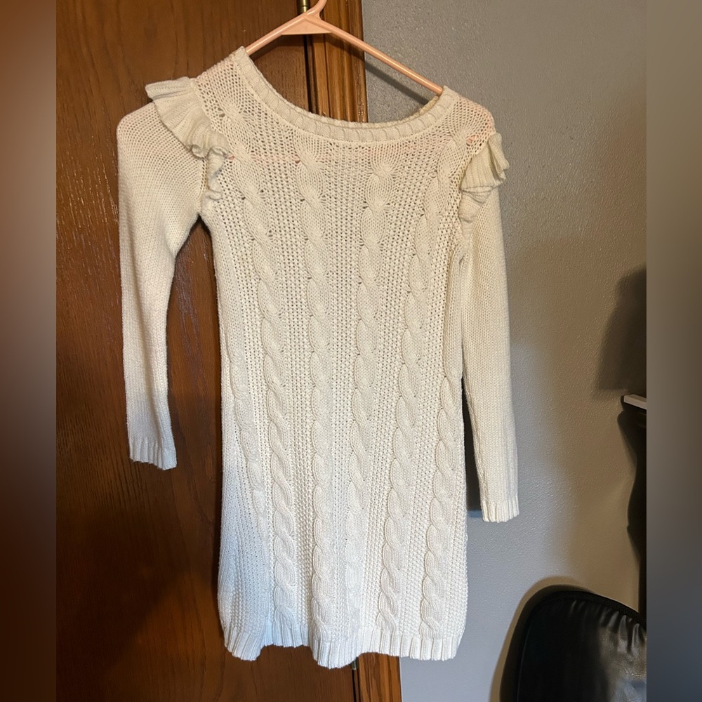 Carter's Cream Cable Knit Dress